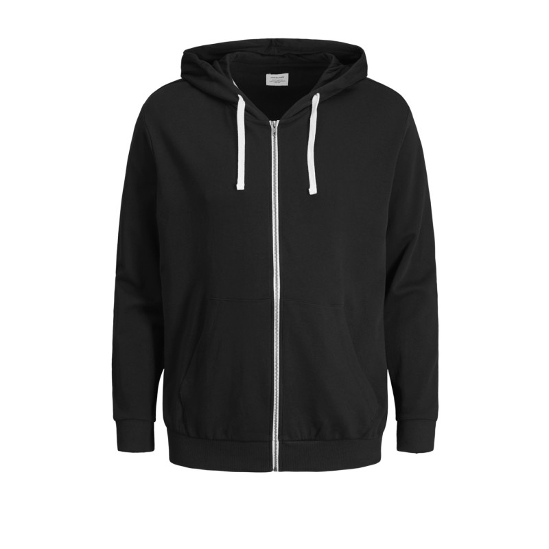 Jack & Jones Plus Holmen zip hoodie - Sort