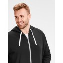 Jack & Jones Plus Holmen zip hoodie - Sort