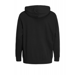 Jack & Jones Plus Holmen zip hoodie - Sort