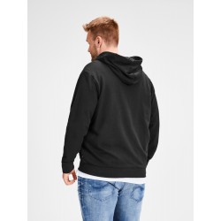 Jack & Jones Plus Holmen zip hoodie - Sort