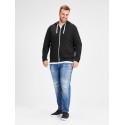 Jack & Jones Plus Holmen zip hoodie - Sort