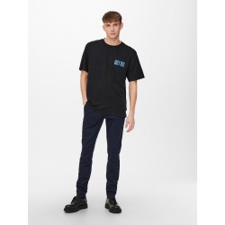 ONLY & SONS Life Gunsn Roses T-shirt - Sort