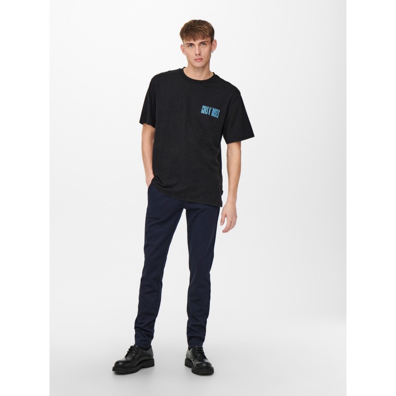 ONLY & SONS Life Gunsn Roses T-shirt - Sort