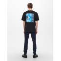 ONLY & SONS Life Gunsn Roses T-shirt - Sort