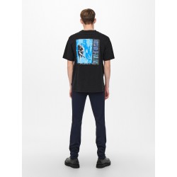 ONLY & SONS Life Gunsn Roses T-shirt - Sort