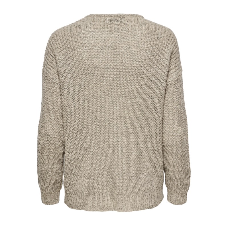 JDY New Megan Strik Pullover - Cement
