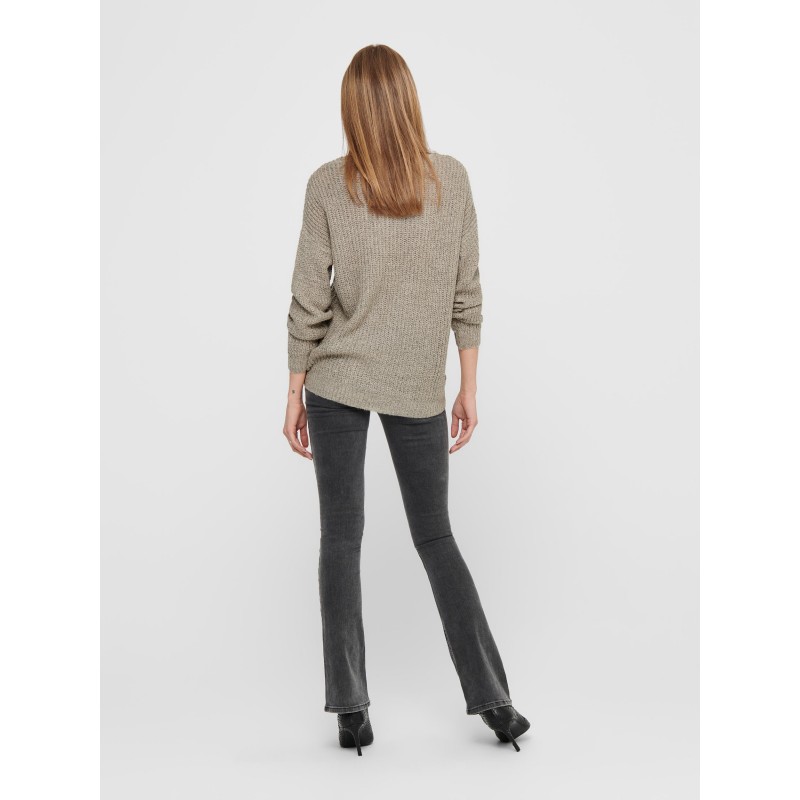 JDY New Megan Strik Pullover - Cement