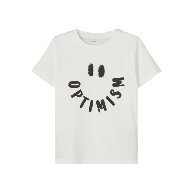 NAME IT optimisme t-shirt | Cool tøj til drenge | Shop online