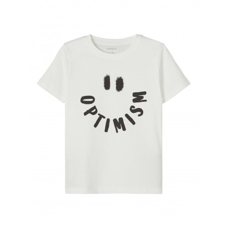 NAME IT optimisme t-shirt | Cool tøj til drenge | Shop online