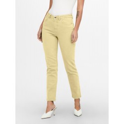 ONLY Emily højtaljet ankel jeans - Lemon Meringue | DAMETØJ