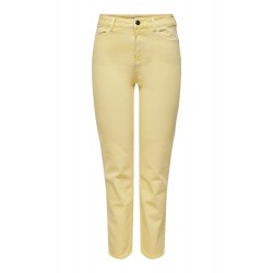 ONLY Emily højtaljet ankel jeans - Lemon Meringue | DAMETØJ