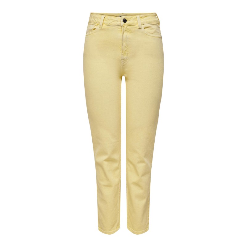 ONLY Emily højtaljet ankel jeans - Lemon Meringue | DAMETØJ