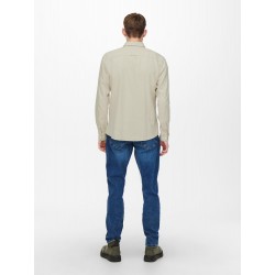 Only & Sons Niko langærmet skjorte - Chinchilla