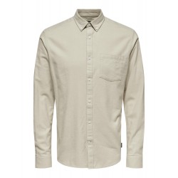 Only & Sons Niko langærmet skjorte - Chinchilla