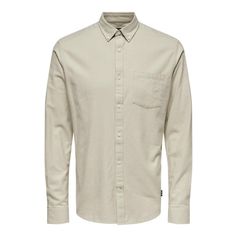Only & Sons Niko langærmet skjorte - Chinchilla