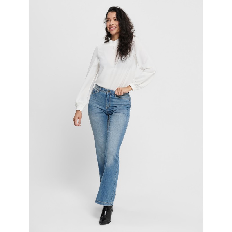 MODE Fra JDY | Flora High Flared Jeans | Online | Medium Blue Denim