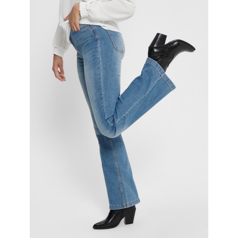 MODE Fra JDY | Flora High Flared Jeans | Online | Medium Blue Denim