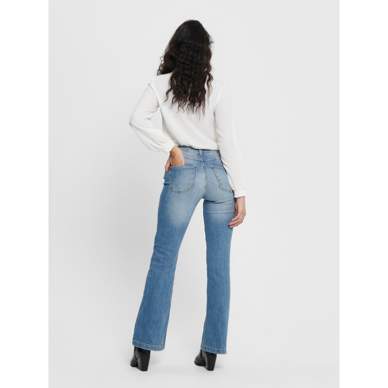 MODE Fra JDY | Flora High Flared Jeans | Online | Medium Blue Denim