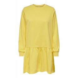 JDY Nashville sweatskjole - Yellow Cream