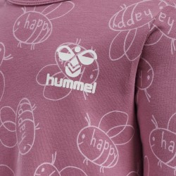 HUMMEL BEATRIX Langærmet Kjole | Fra Str. 62 - 86 | Rosa med Logo