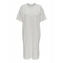 Only Soft S/S Lang sweat kjole - Oatmeal