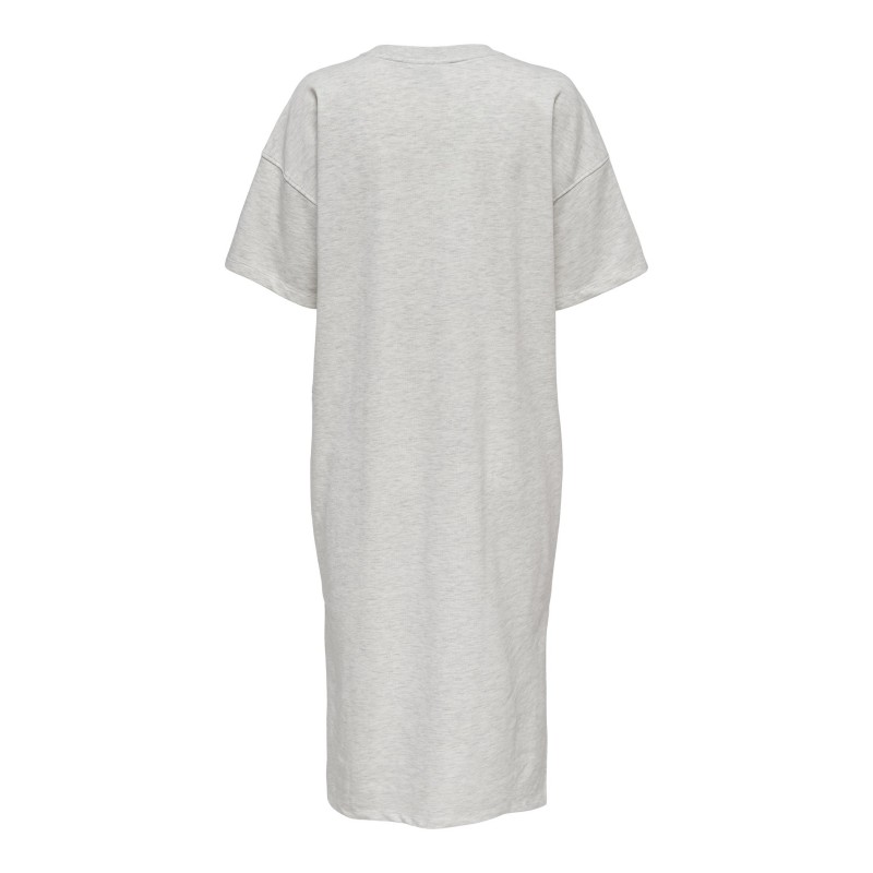 Only Soft S/S Lang sweat kjole - Oatmeal