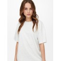 Only Soft S/S Lang sweat kjole - Oatmeal