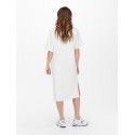 Only Soft S/S Lang sweat kjole - Oatmeal
