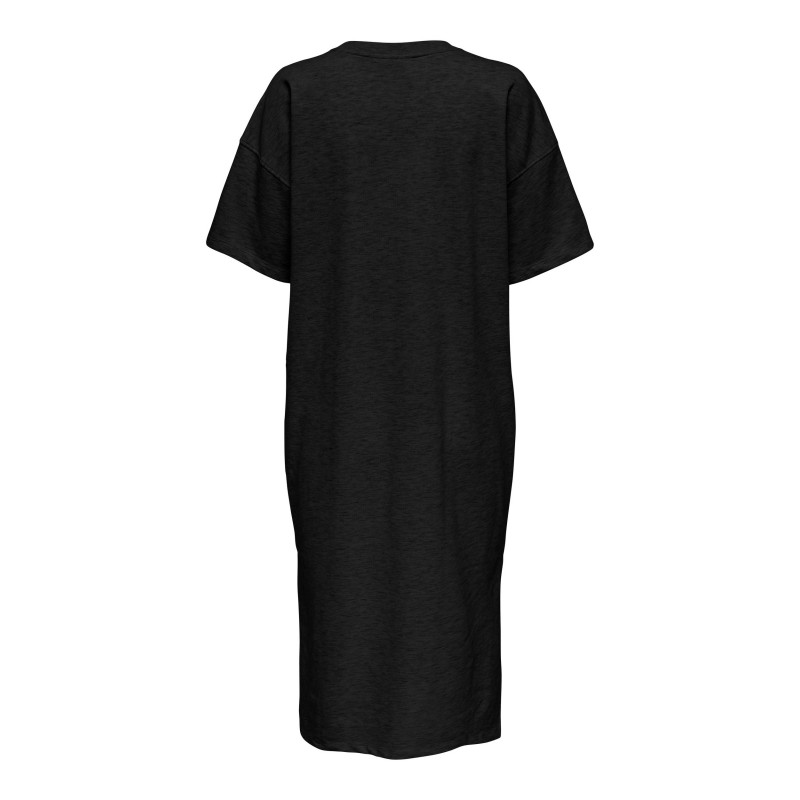 Only lang sweat kjole - Sort