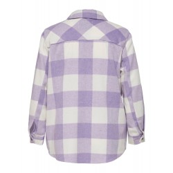 ONLY CARMAKOMA Ternet Shacket - Chalk Violet