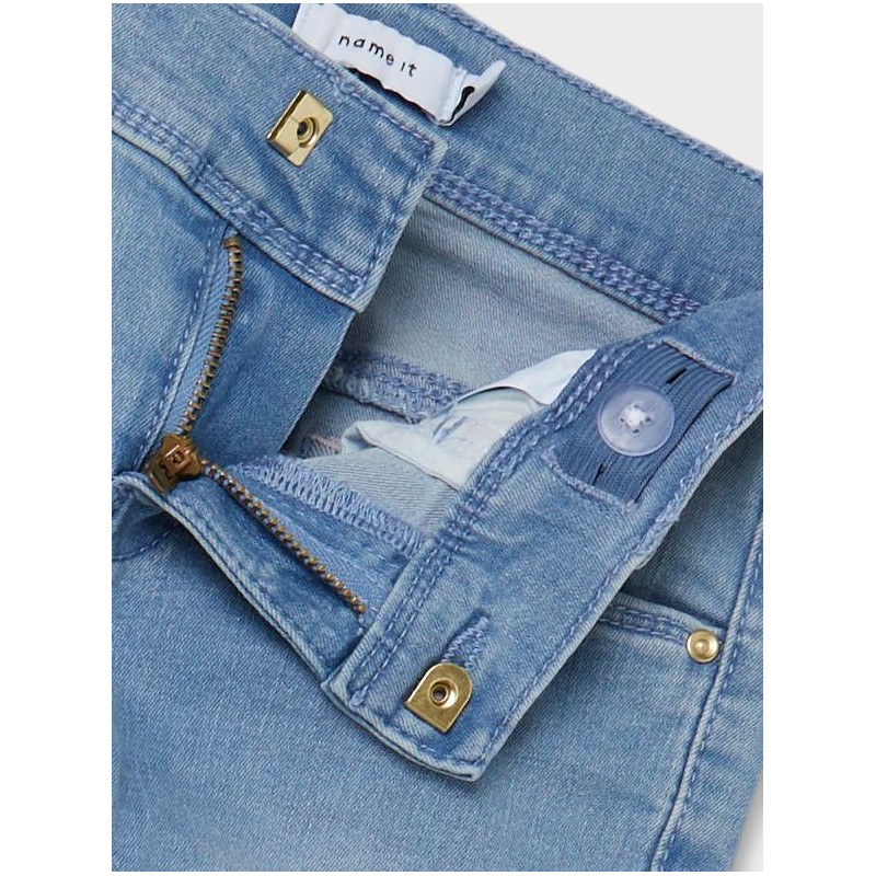 NAME IT KIDS POLLY SKINNY-FIT JEANS - LIGHT BLUE DENIM