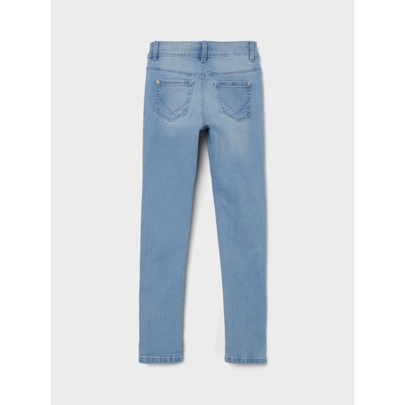 NAME IT KIDS POLLY SKINNY-FIT JEANS - LIGHT BLUE DENIM