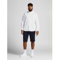 JACK & JONES PLUS Langærmet Hør Skjorte - Hvid