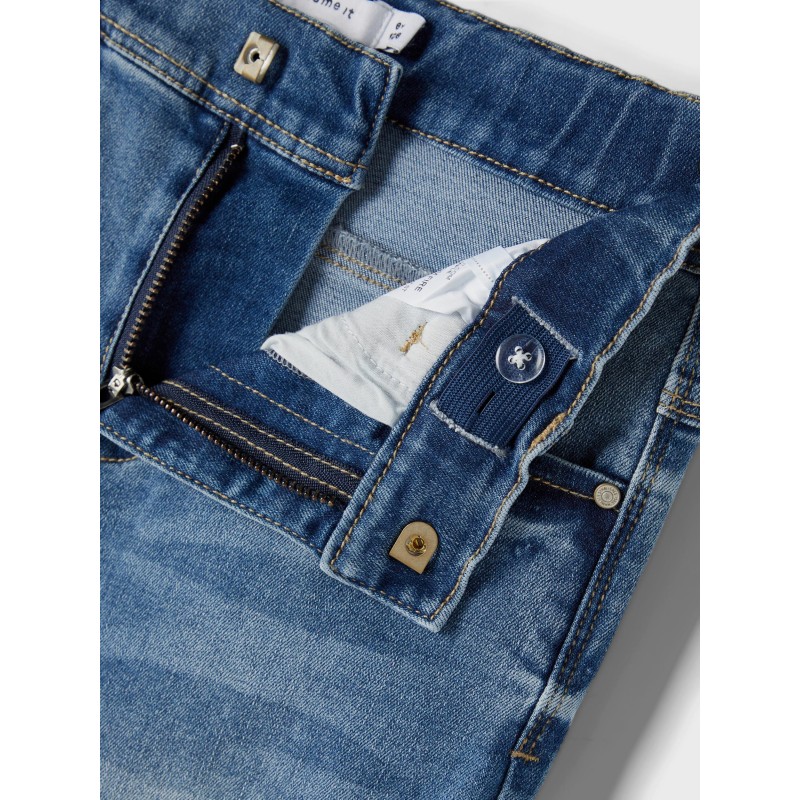 NAME IT Kids Salli Højtaljede Jeans - Medium Blue Denim