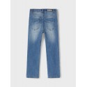 NAME IT Kids Salli Højtaljede Jeans - Medium Blue Denim