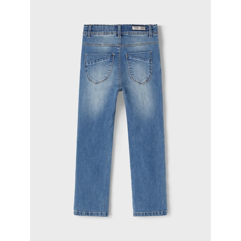 NAME IT Kids Salli Højtaljede Jeans - Medium Blue Denim