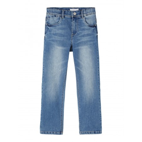 NAME IT Kids Salli Højtaljede Jeans - Medium Blue Denim