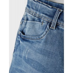 NAME IT Kids Salli Højtaljede Jeans - Medium Blue Denim
