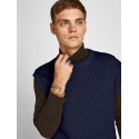 JACK & JONES Landra Strik Vest Med Struktur - Maritim Blue