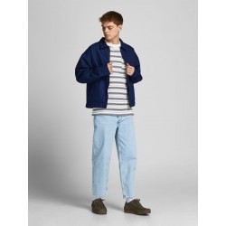 JACK & JONES Blawarren Crew T-shirt - Cloud Dancer