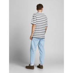 JACK & JONES Blawarren Crew T-shirt - Cloud Dancer