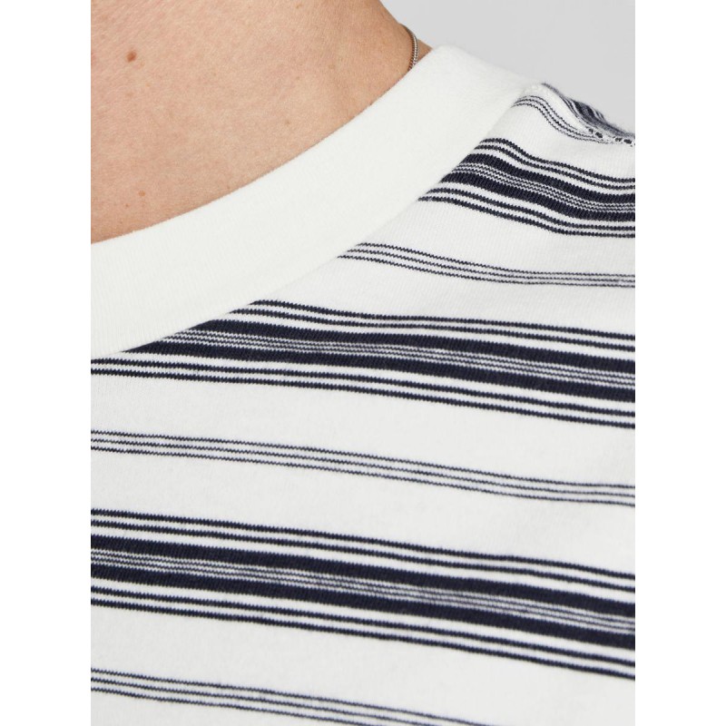 JACK & JONES Blawarren Crew T-shirt - Cloud Dancer