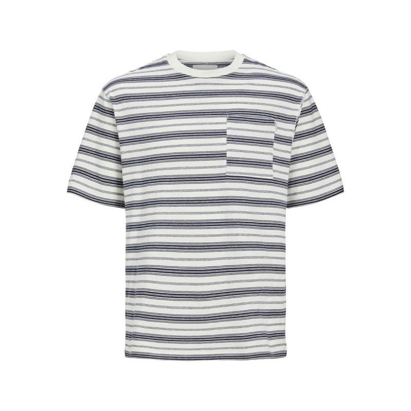 JACK & JONES Blawarren Crew T-shirt - Cloud Dancer