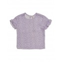 KIDS ONLY SCARLETT RUFFLE S/S TOP - CHALK VIOLET