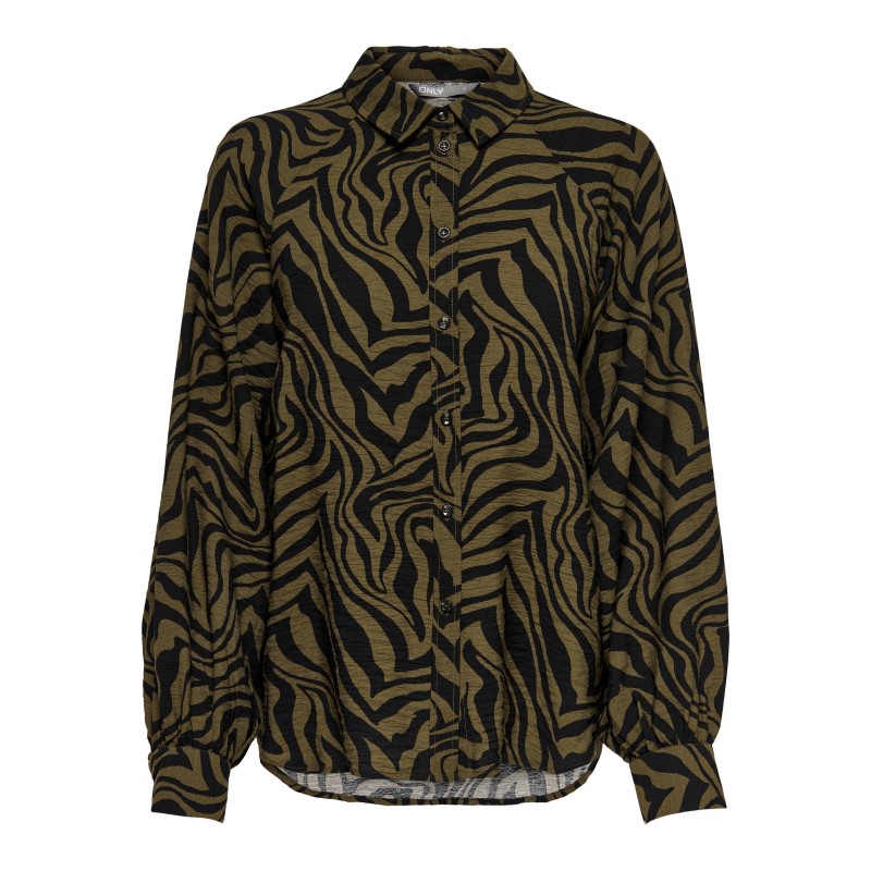ONLY L/S Skjorte - Dark Olive