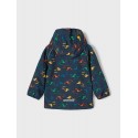 NAME IT MINI MALFA SOFTSHELL JAKKE TRAKTOR- MOONLIT OCEAN