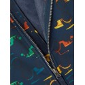 NAME IT MINI MALFA SOFTSHELL JAKKE TRAKTOR- MOONLIT OCEAN