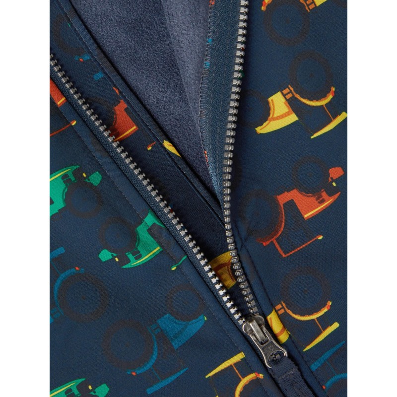 NAME IT MINI MALFA SOFTSHELL JAKKE TRAKTOR- MOONLIT OCEAN
