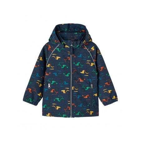 NAME IT MINI MALFA SOFTSHELL JAKKE TRAKTOR- MOONLIT OCEAN