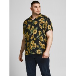 JACK & JONES Plus Size hawaiiskjorte - Sort